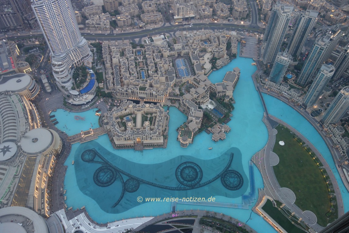 Der Brunnen vor dem Burj Khalifa