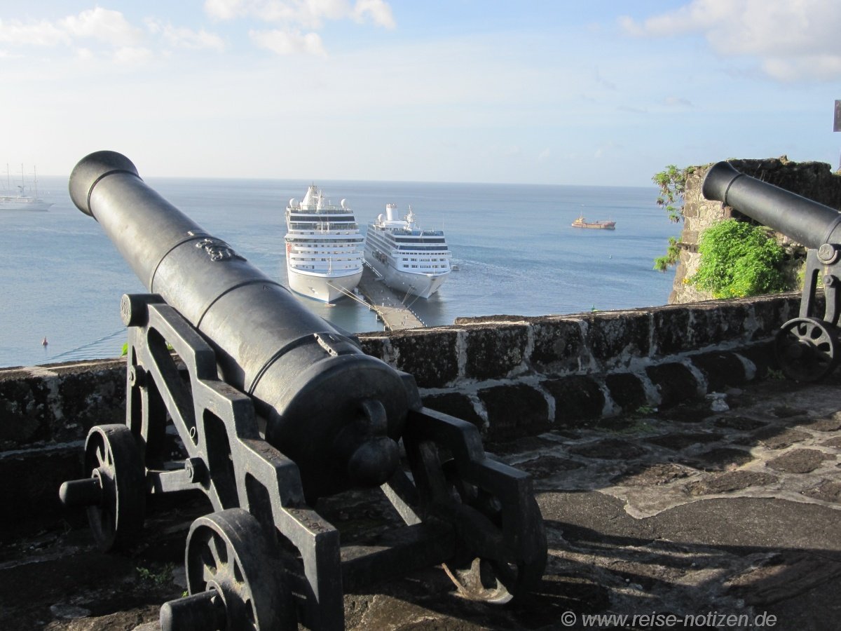 Alte Kanonen von St. George Fort gegen die Modern?