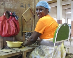Muskatnuss Fabrik Grenada - nette Dame