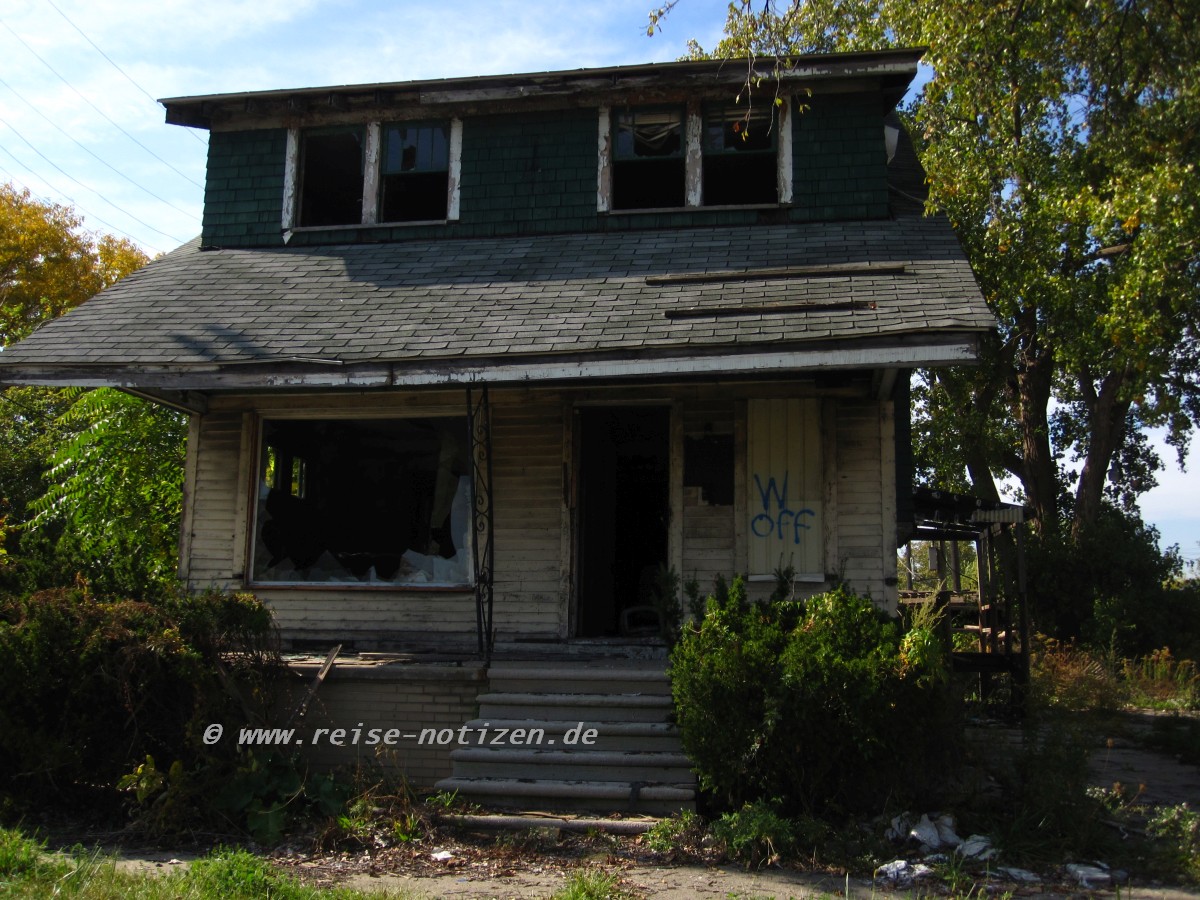 Verlassene Häuser in Detroit